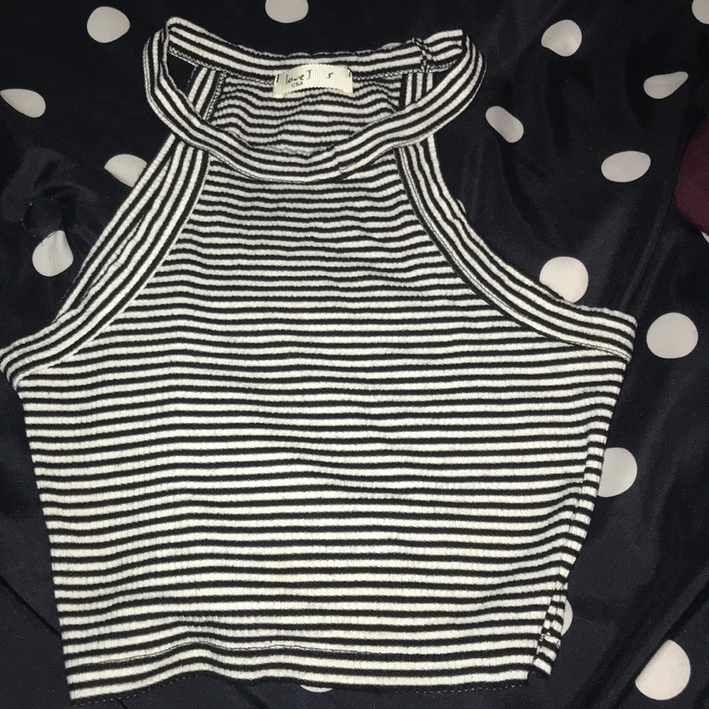 Striped crop top